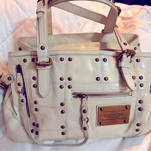 Vintage Louis Vuitton Rivetting leather handbag